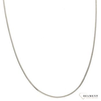 Złoty łańcuszek linka 585 Białe złoto 0,5 mm DIA-LAN-1078B-585 0,5mm ✅ Złoty łańcuszek wykonany z białego złota próby 585 ✅.jpg